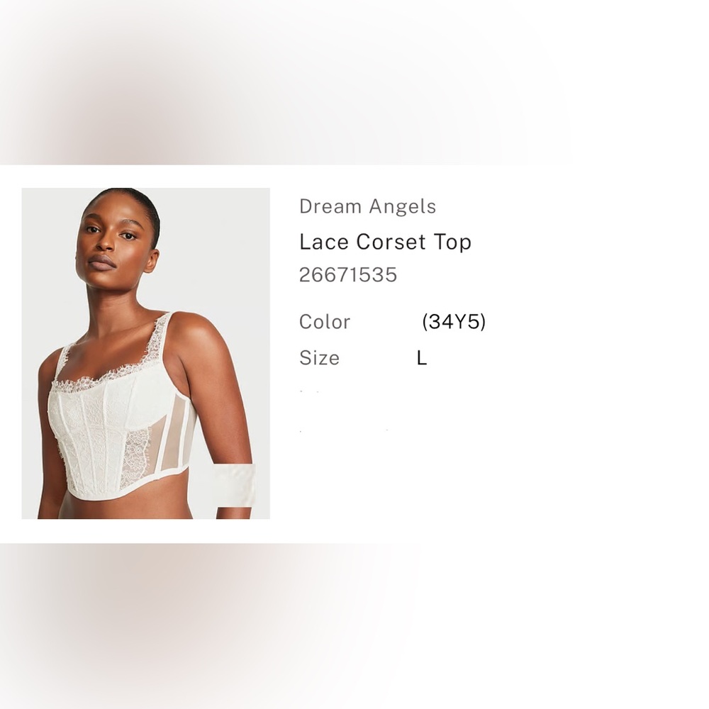 Dream Angels Corset top white